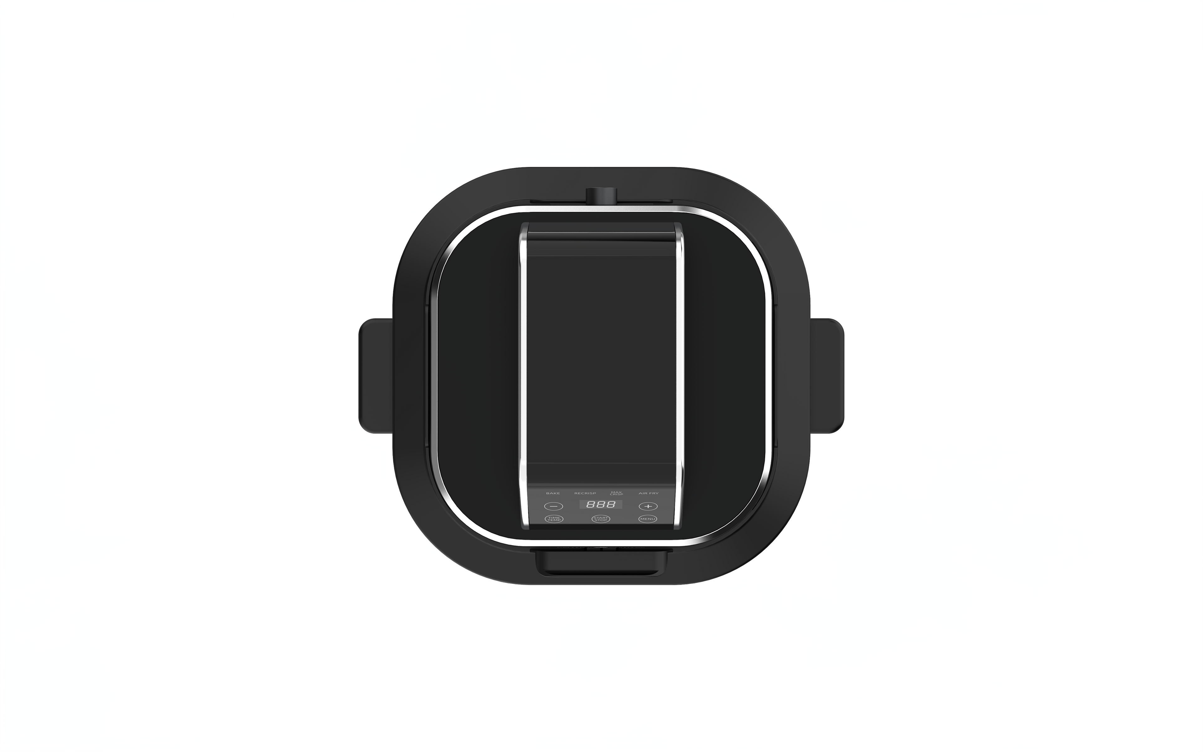 KHF-400 Heißluftfritteuse Glas 4 liter und 1,5 Liter mit Touchdisplay und Frittierkorb aus Glas