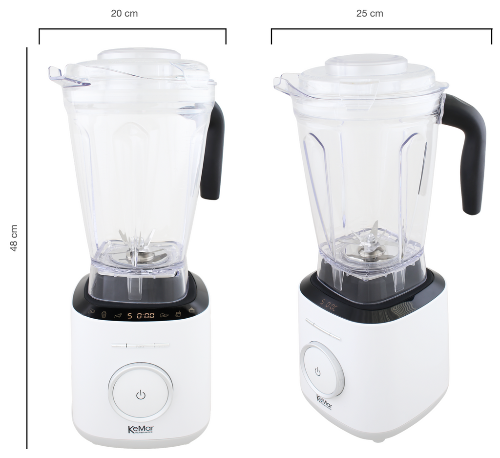 KeMar KSB-300 Hochleistungsmixer – 1.500 Watt Standmixer mit 2L BPA-freiem Tritan-Behälter & Touch-Display
