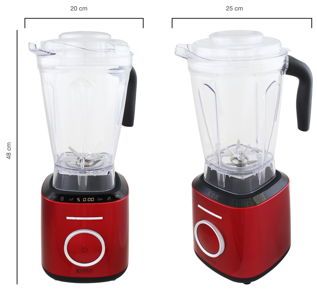 KeMar KSB-300 Hochleistungsmixer – 1.500 Watt Standmixer mit 2L BPA-freiem Tritan-Behälter & Touch-Display
