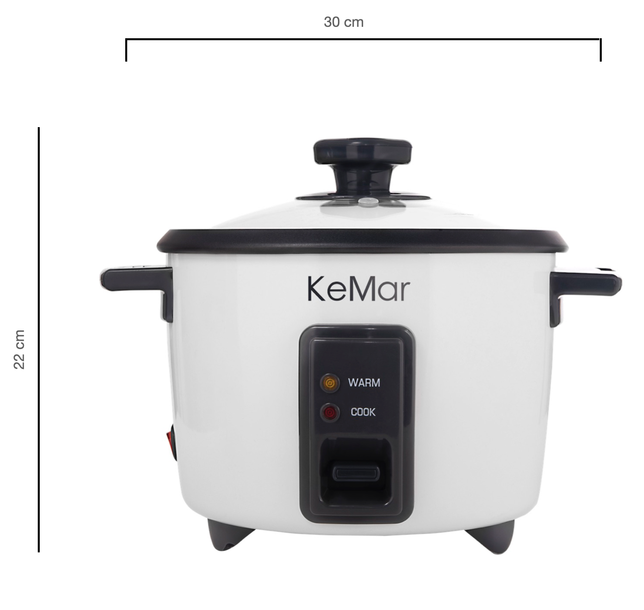 KRC-110 Reiskocher | Kompakt | 1,4 L | Dämpfeinsatz