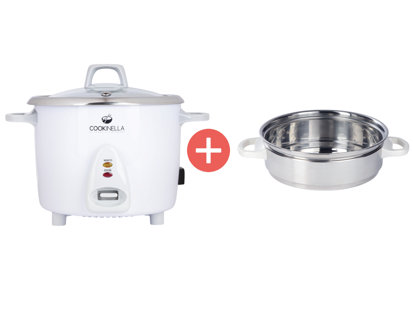 KeMar KRC-300 Reiskocher, 1,8 Liter mit Edelstahltopf