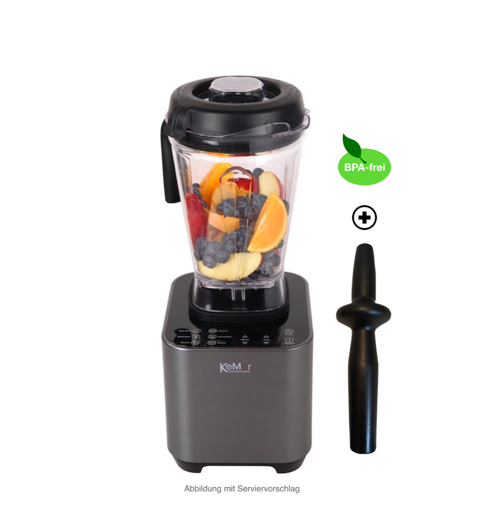KSB-200M Hochleistungsmixer | Anthrazit | 2 L Behälter | BPA-frei | 6 Programme
