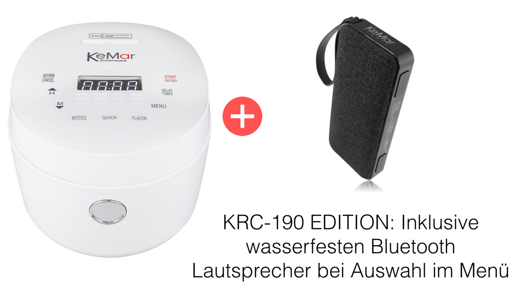 KRC-190 Reiskocher | Multikocher | 12 Programme | Touch Display | GABA