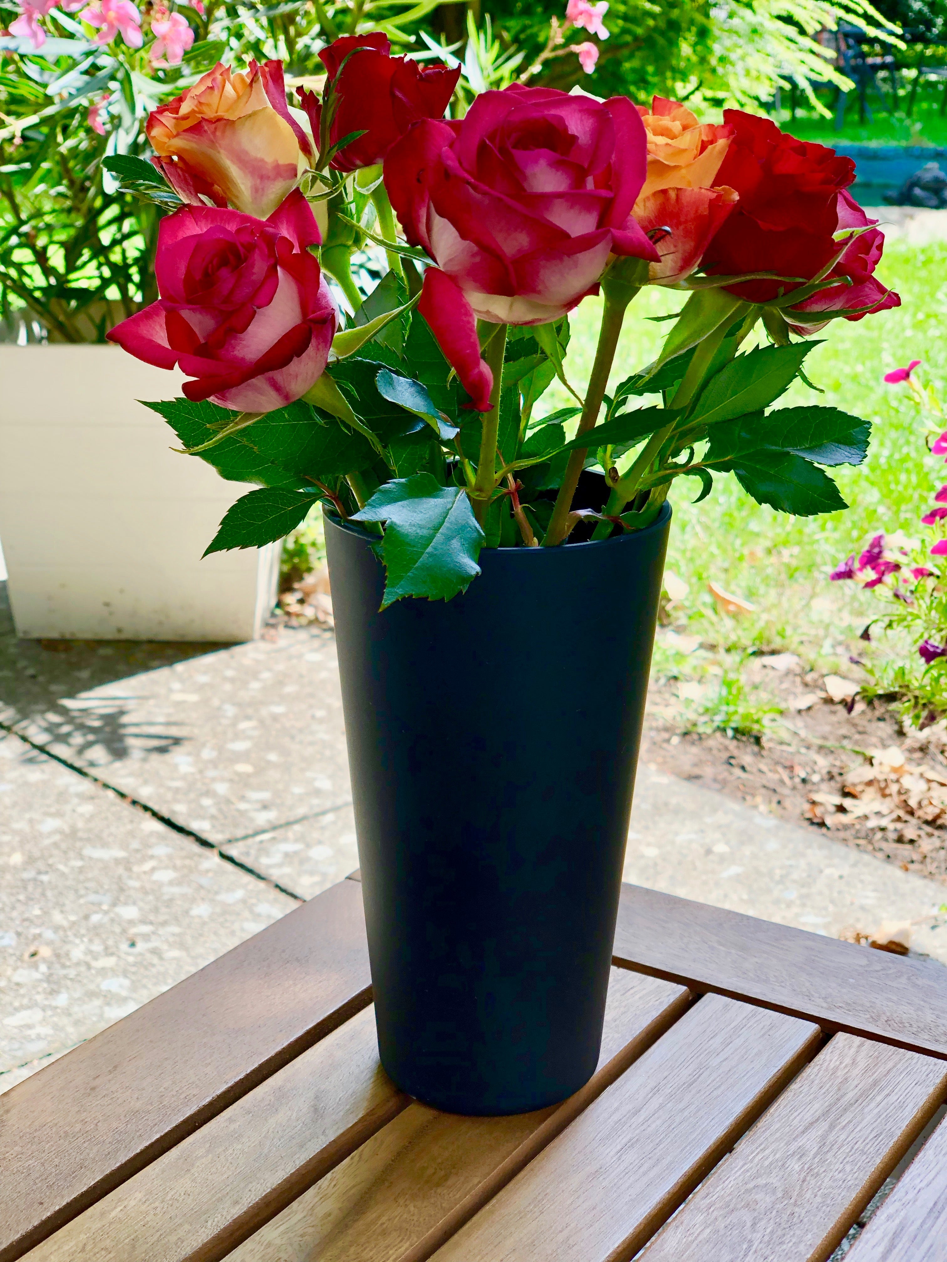 Behälter | Vase mit Bambus Deckel