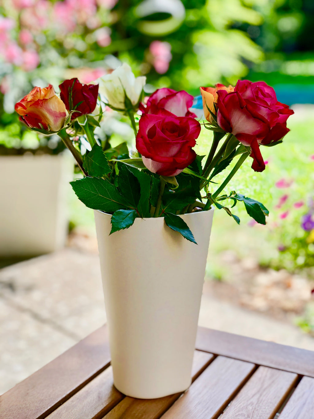Behälter | Vase mit Bambus Deckel