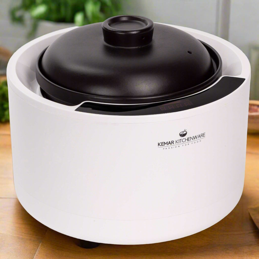 KeMar KCC-280 Reiskocher aus Keramik Multikocher mit Slow Cooker