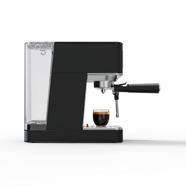 KEM-117 BARISTA DELICIOSO Siebträger Espressomaschine mit platzsparendem Design, 20 Bar, Touchdisplay
