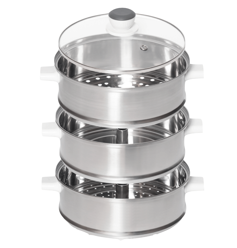KeMar KFS-3000 Dampfgarer &amp; Hot Pot – 4-in-1 Multigarer mit Edelstahl-Körben