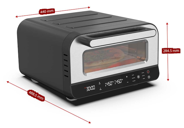 KeMar KPO-220 – Der elektrische Profi-Pizzaofen für Ihr Zuhause (bis 450°C)
