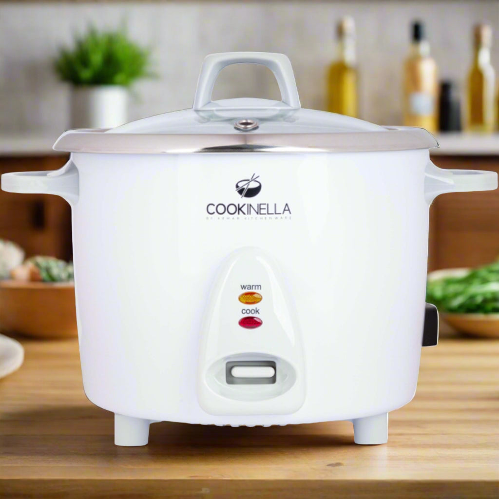 KeMar KRC-200 Mini Reiskocher – Mit unbeschichtetem Edelstahl-Innentopf, 1,4 Liter Fassungsvermögen & Warmhaltefunktion