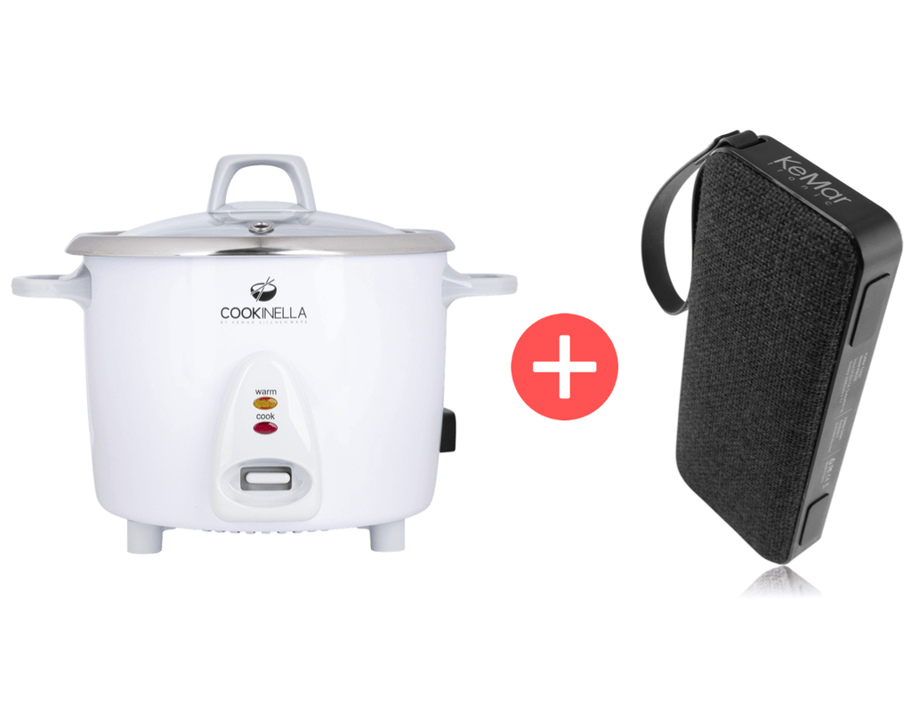 KeMar KRC-200 Mini Reiskocher – Mit unbeschichtetem Edelstahl-Innentopf, 1,4 Liter Fassungsvermögen & Warmhaltefunktion