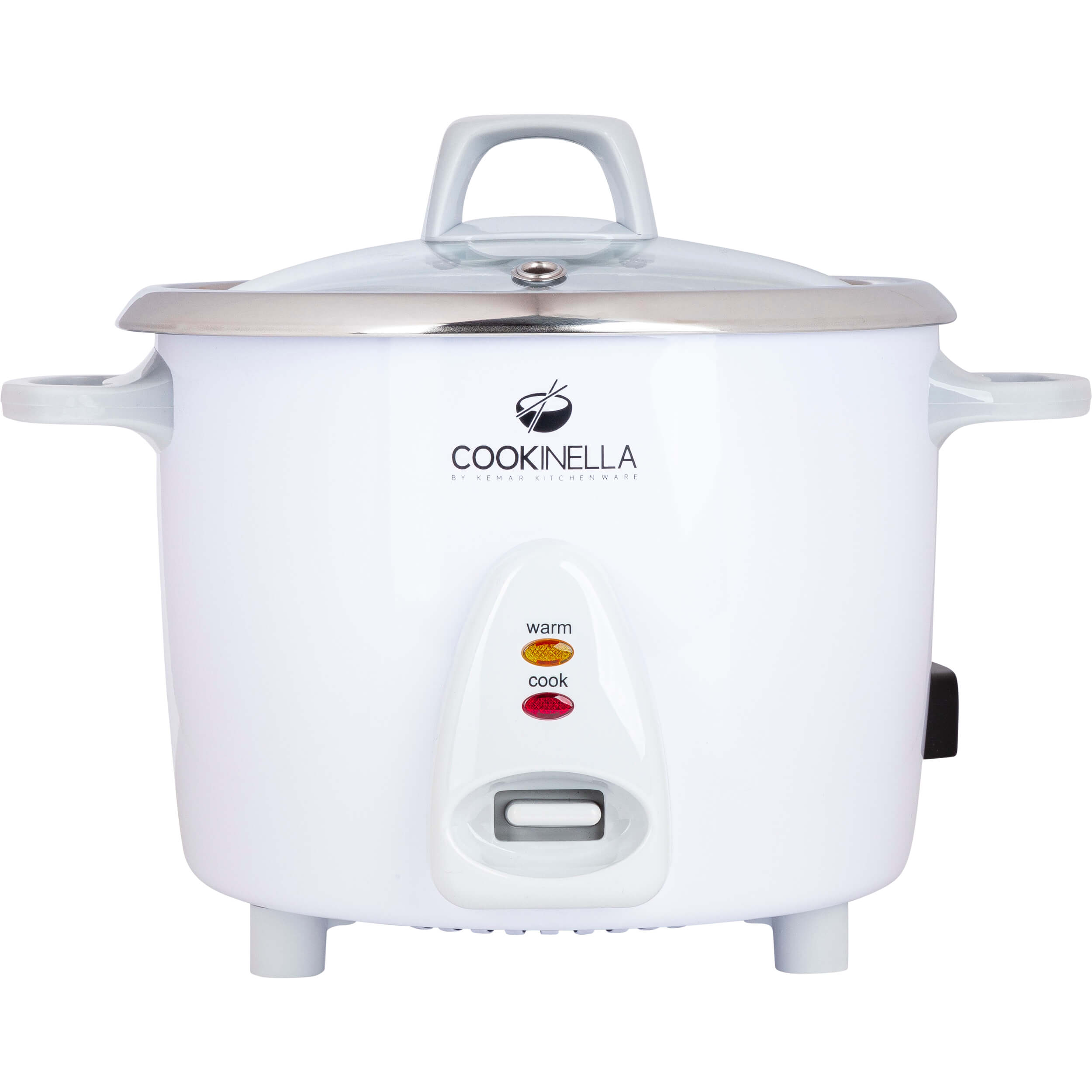 KEMAR KRC-100 Mini Reiskocher Edelstahl – Kleiner Reiskocher ohne Beschichtung (0,6 Liter)