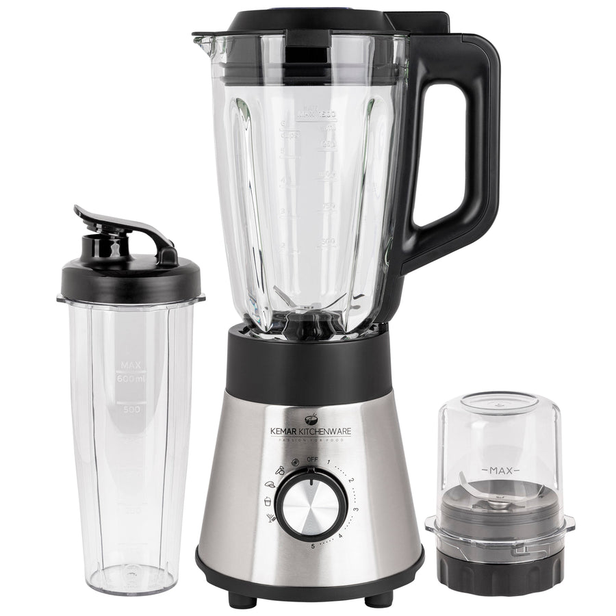 Kemar KSB-170 Standmixer – Leistungsstarker Smoothie-Maker mit 1,5L Glasbehälter & praktischem 2Go-Becher
