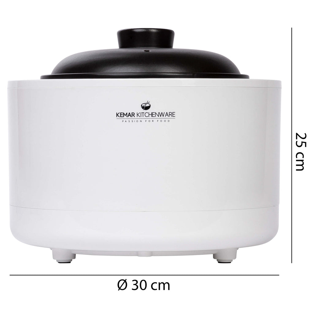 KeMar KCC-280 Reiskocher aus Keramik Multikocher mit Slow Cooker