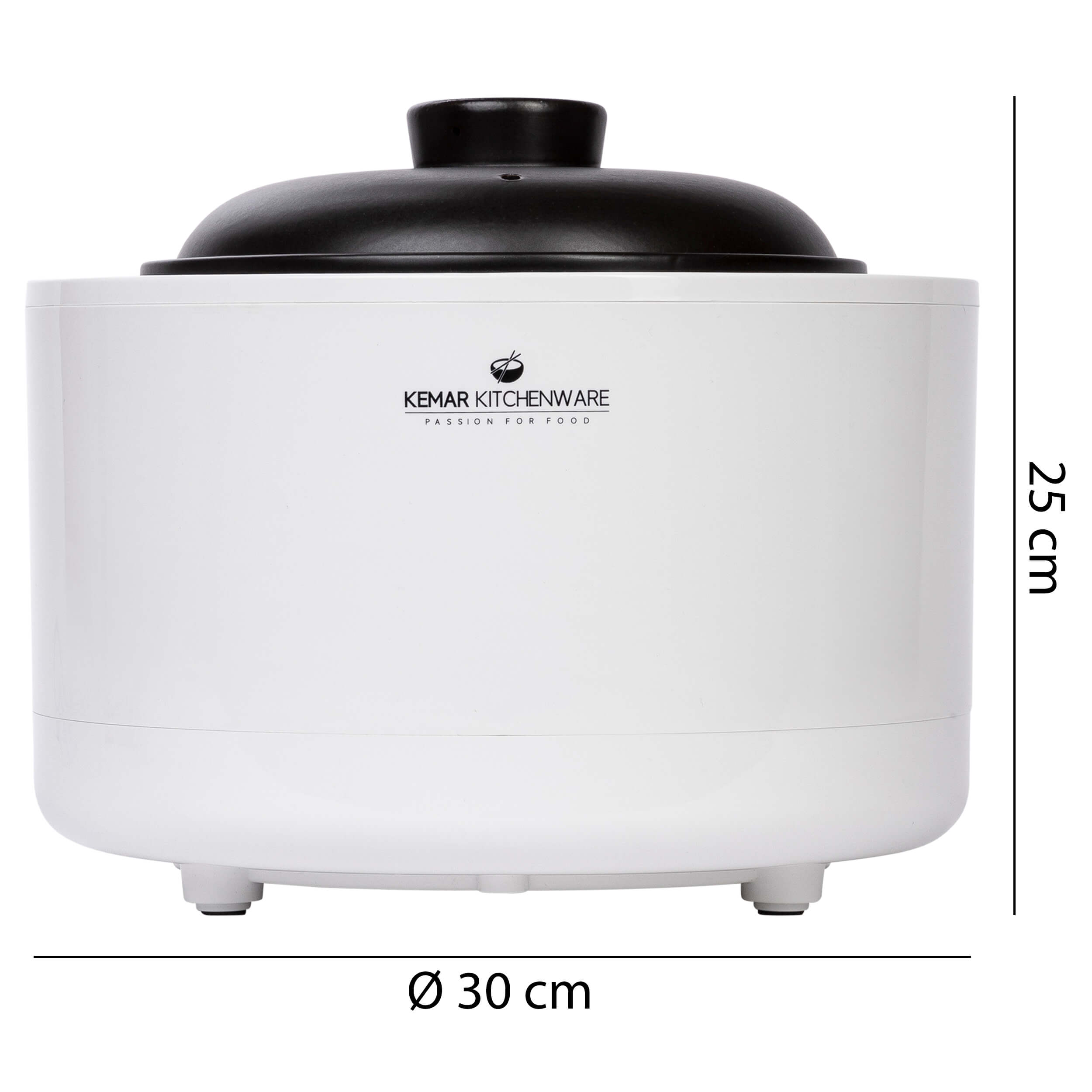 KeMar KCC-280 Reiskocher aus Keramik Multikocher mit Slow Cooker