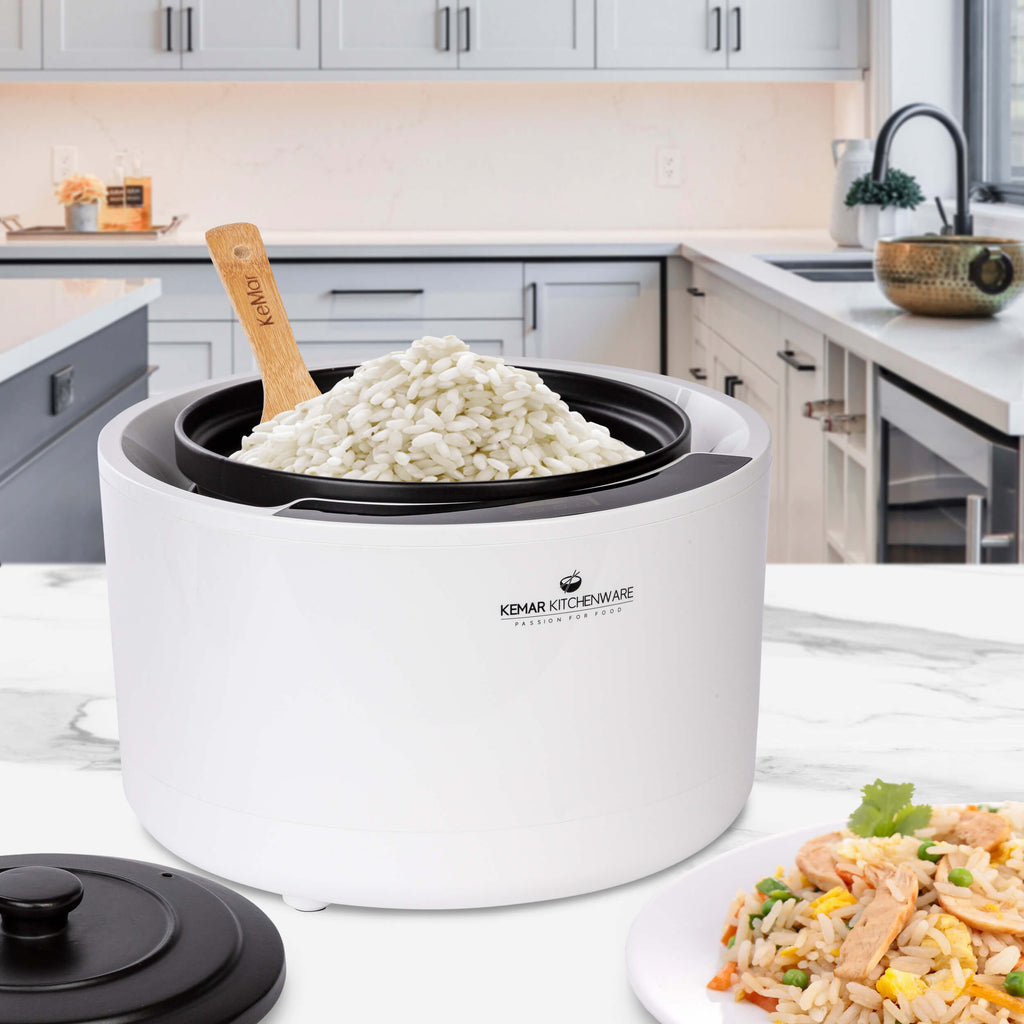 KeMar KCC-280 Reiskocher aus Keramik Multikocher mit Slow Cooker