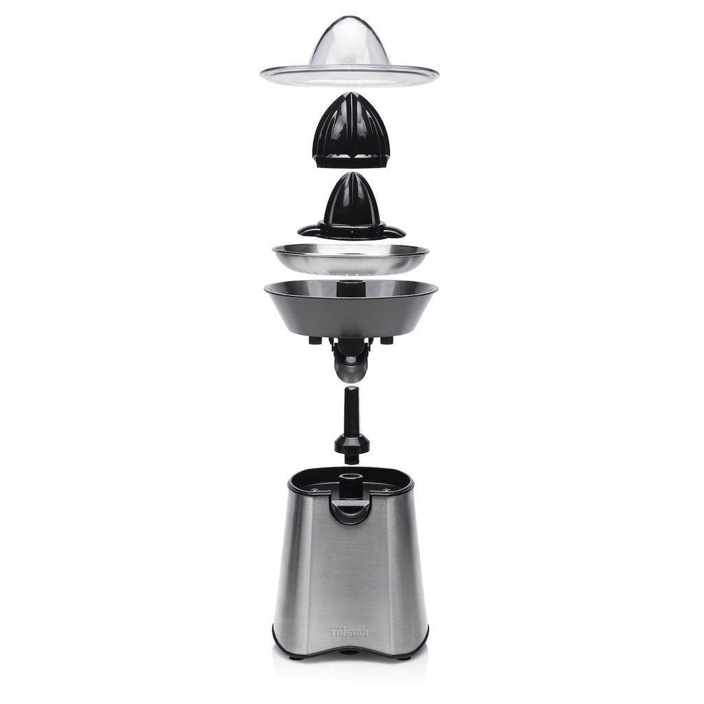 Tristar CP-2269 Zitruspresse Leistungsstarker 60 W Motor 2 Presskegel