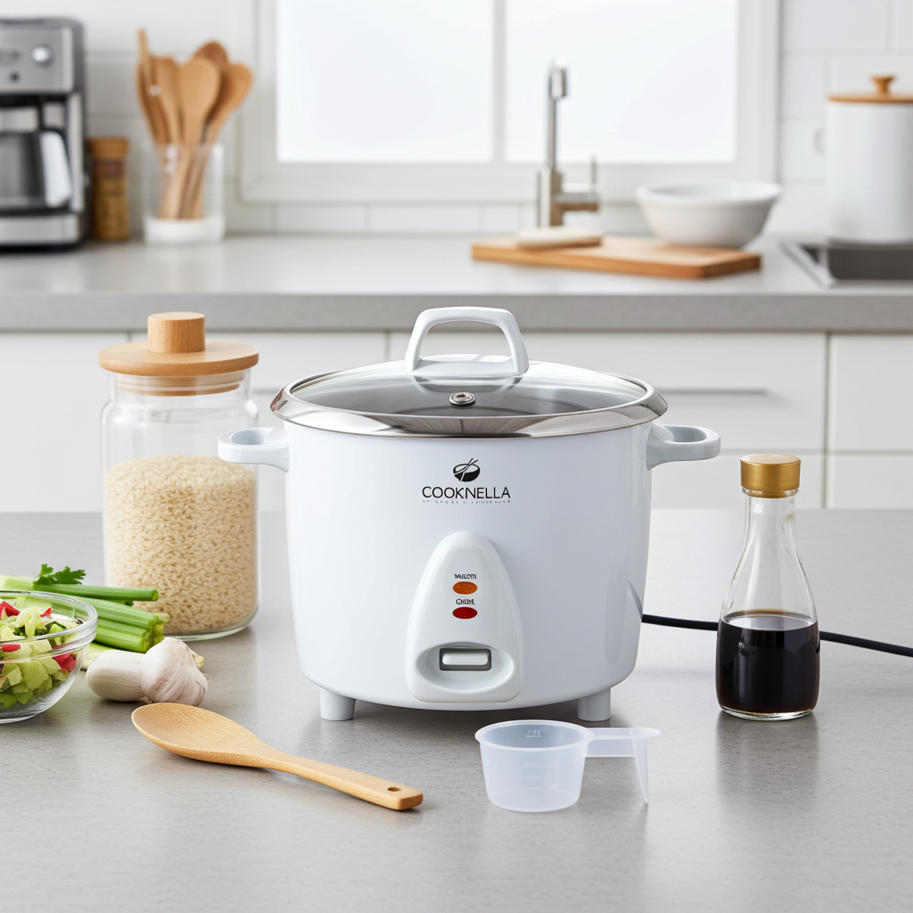 KeMar KRC-200 Mini Reiskocher – Mit unbeschichtetem Edelstahl-Innentopf, 1,4 Liter Fassungsvermögen & Warmhaltefunktion