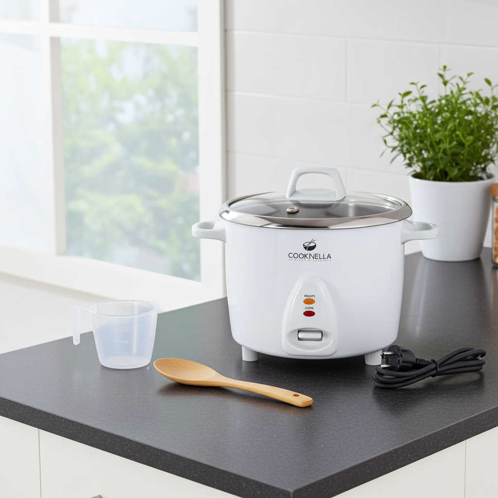 KeMar KRC-200 Mini Reiskocher – Mit unbeschichtetem Edelstahl-Innentopf, 1,4 Liter Fassungsvermögen & Warmhaltefunktion