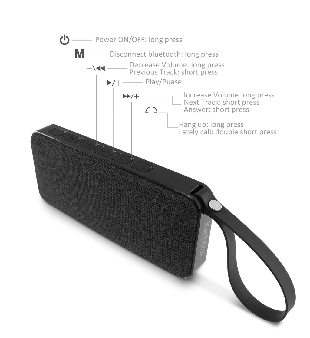 Bluetooth Lautsprecher KBS50 Kabellos Wasserdicht