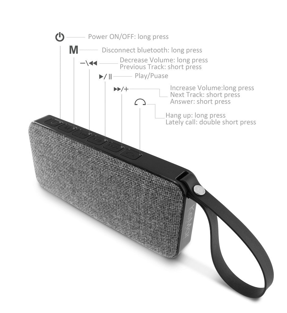 Bluetooth Lautsprecher KBS50 Kabellos Wasserdicht