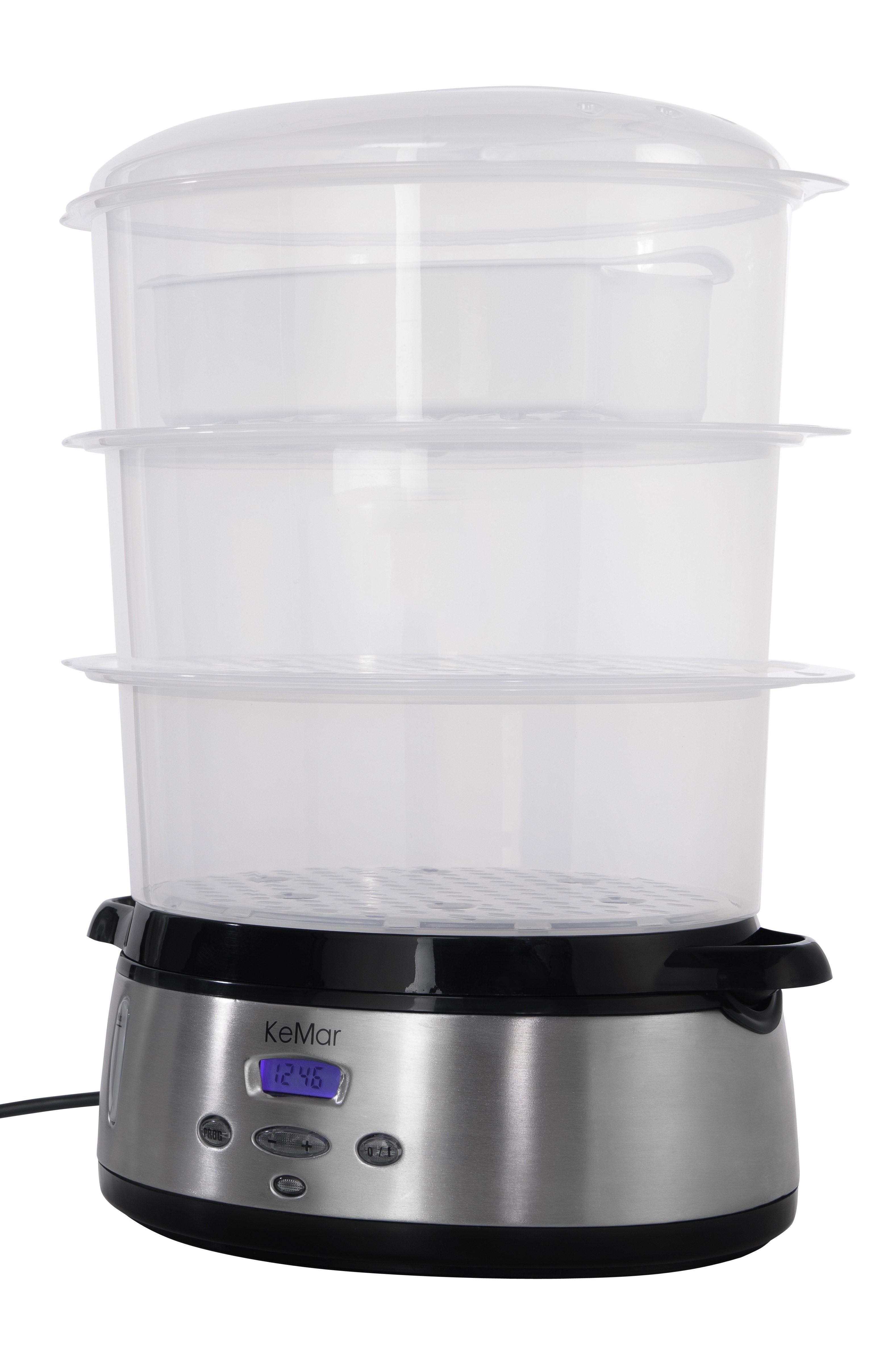 KFS-700 Dampfgarer | BPA-Frei | 9 Liter | 3 Dämpfkörbe