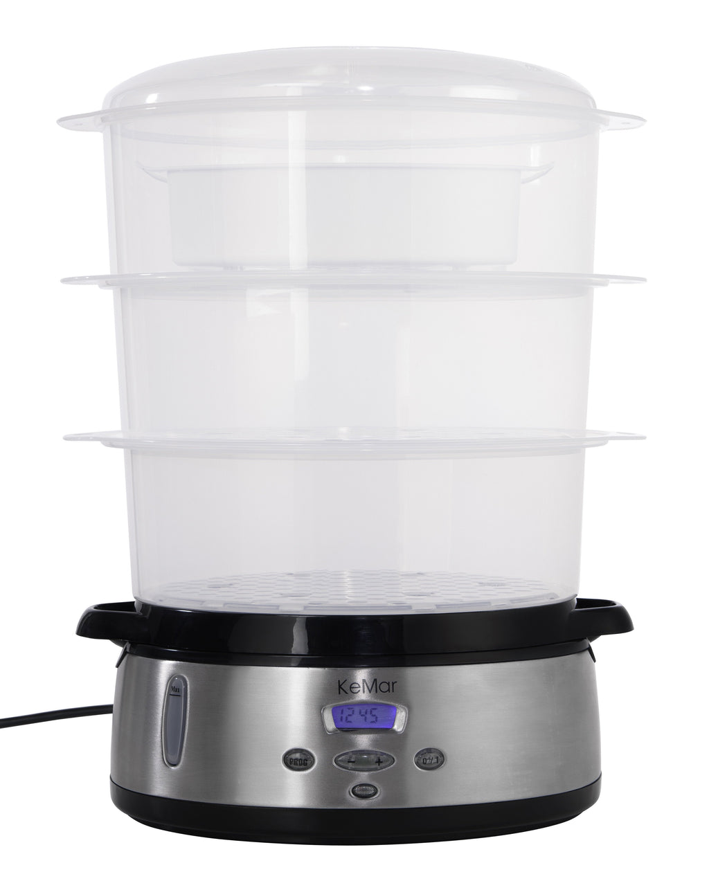 KFS-700 Dampfgarer | BPA-Frei | 9 Liter | 3 Dämpfkörbe