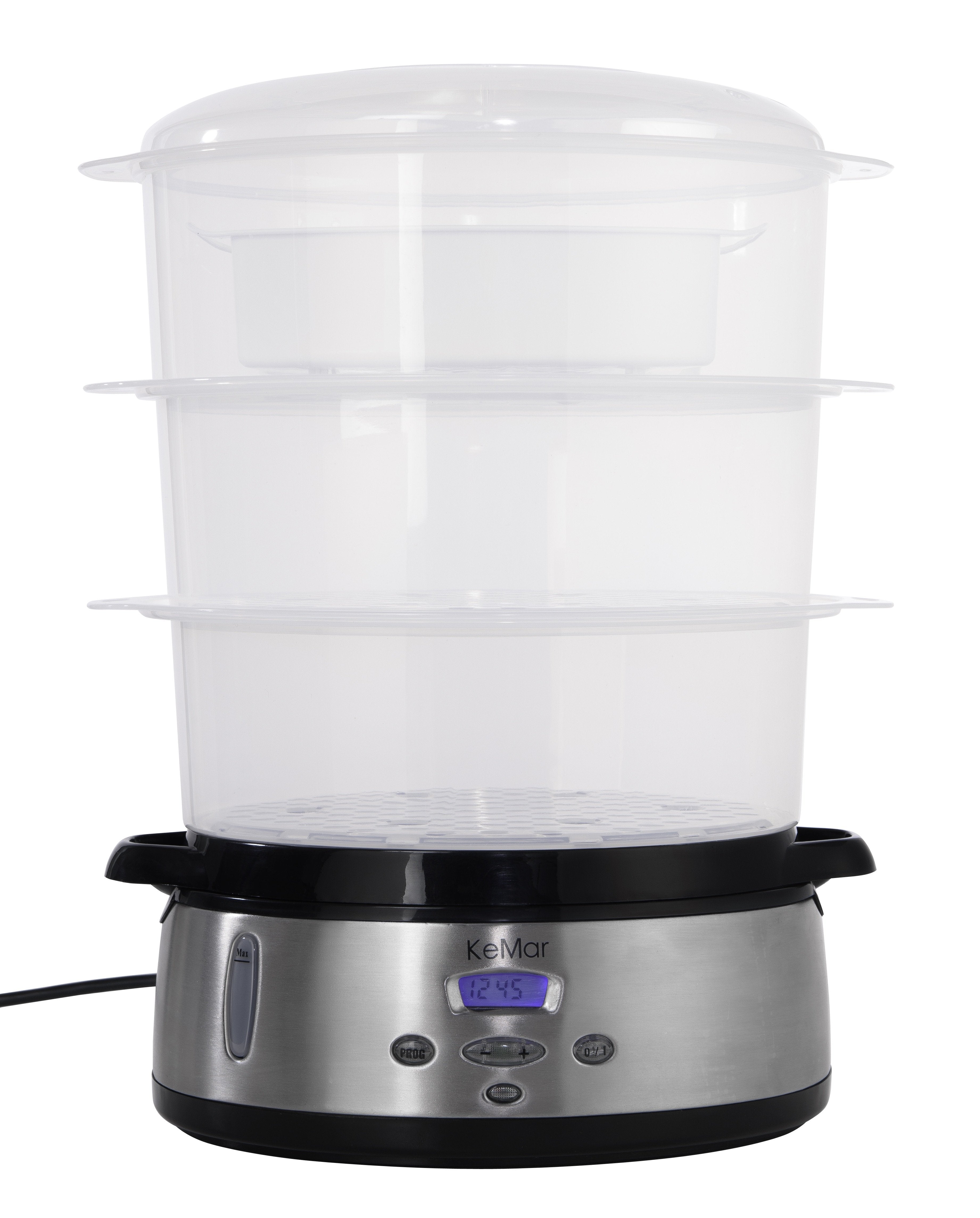 KFS-700 Dampfgarer | BPA-Frei | 9 Liter | 3 Dämpfkörbe