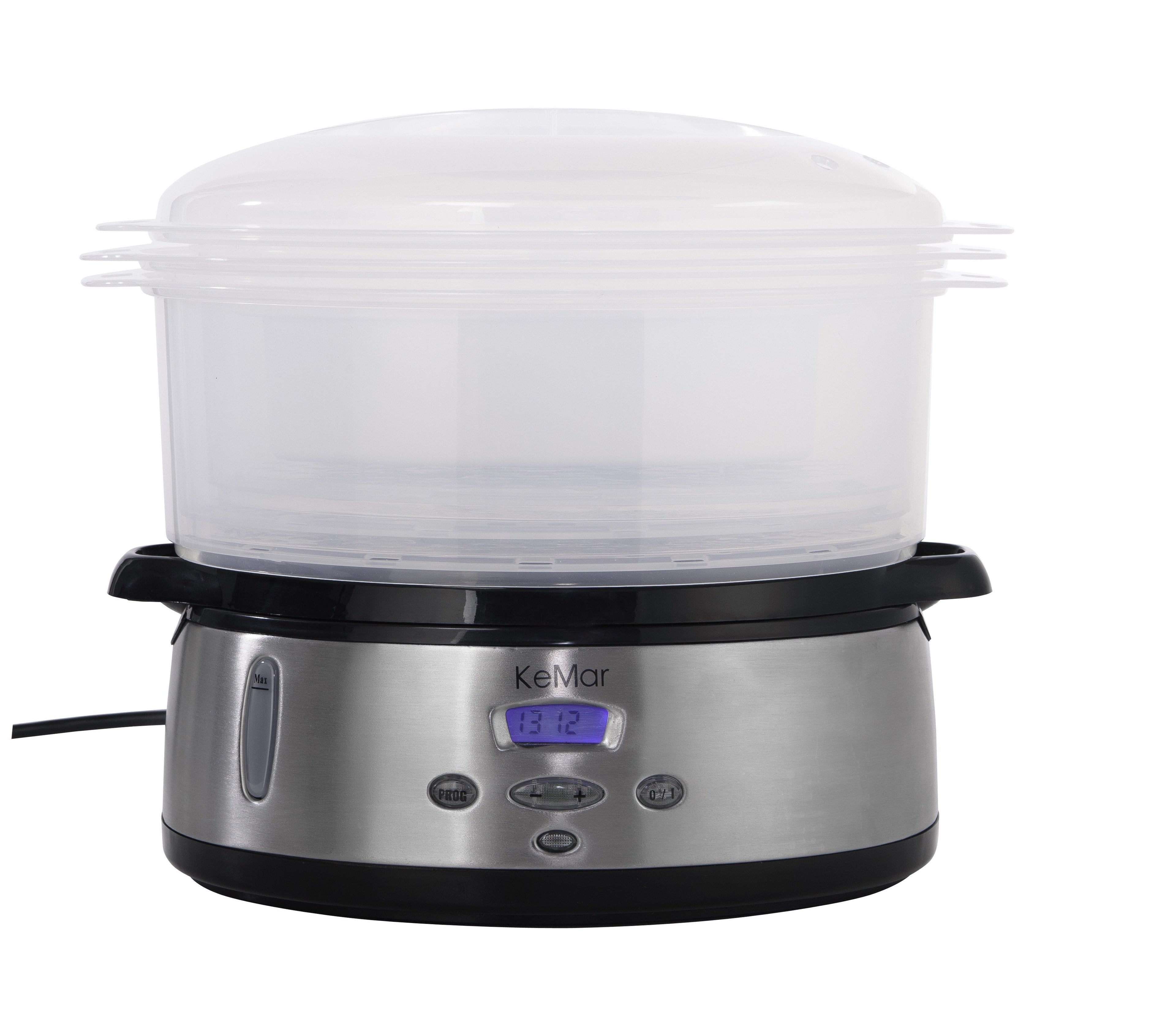 KFS-700 Dampfgarer | BPA-Frei | 9 Liter | 3 Dämpfkörbe