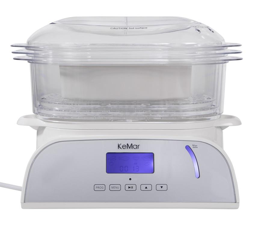 KFS-950 Dampfgarer | Touch Display | 9 Liter | 3 Dampfkörbe | 6 Programme