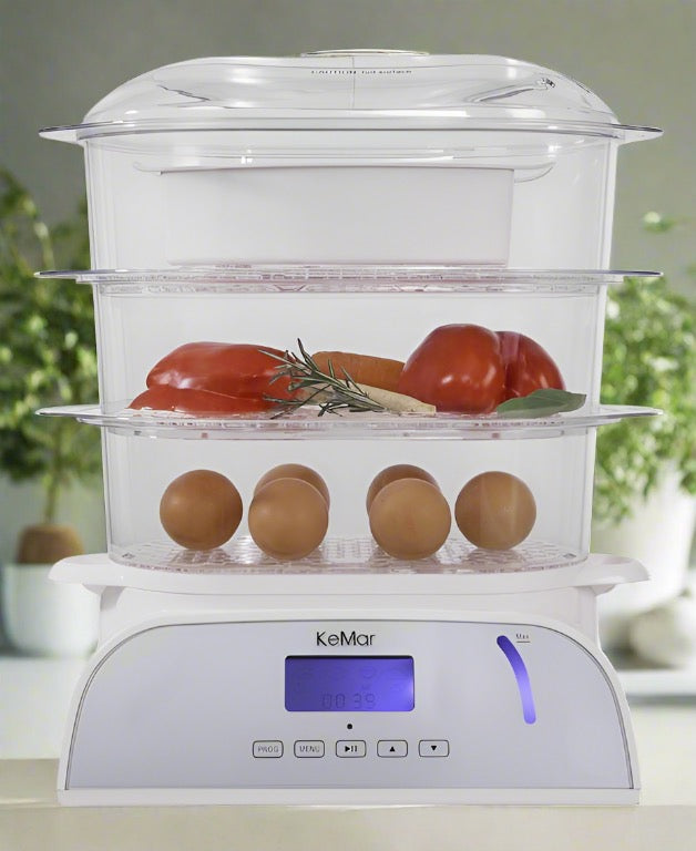 KFS-950 Dampfgarer | Touch Display | 9 Liter | 3 Dampfkörbe | 6 Programme