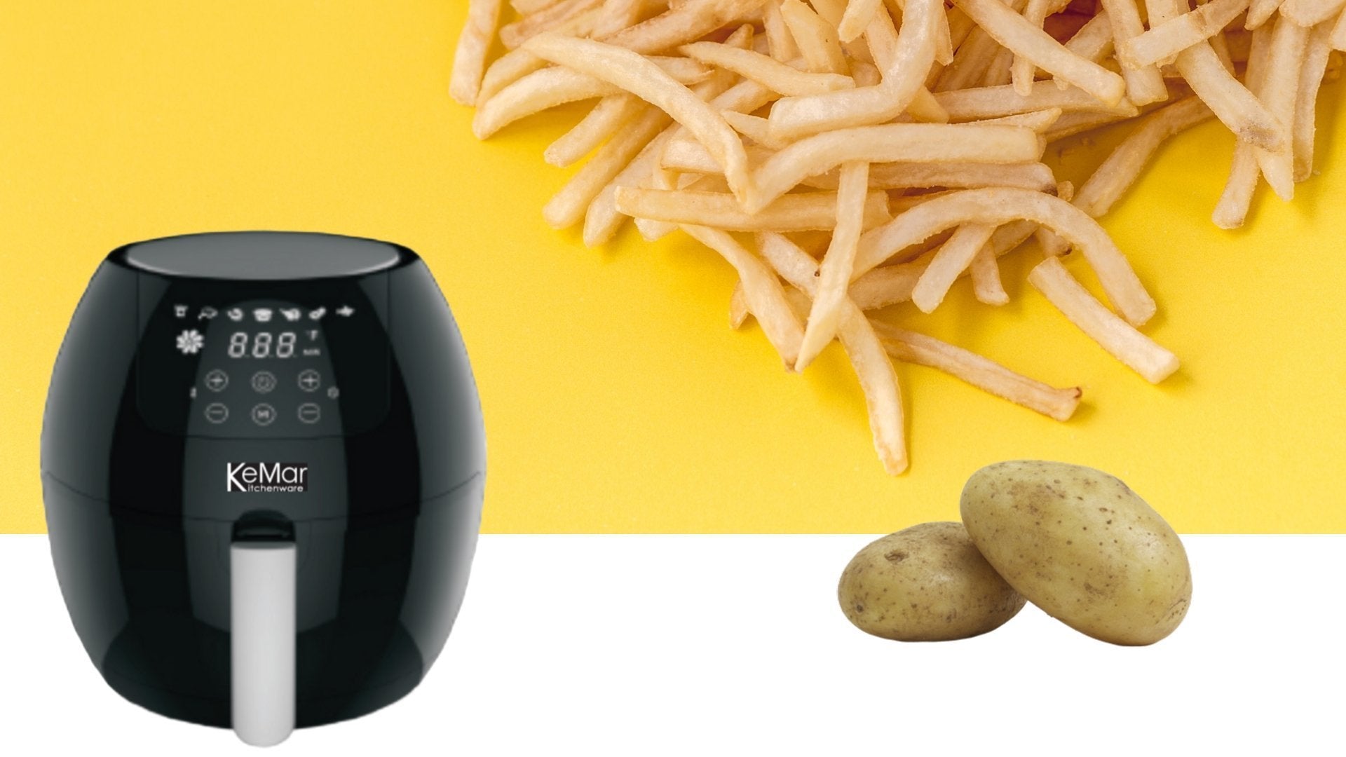KHF-350 Heißluftfritteuse  | 3,5 Liter | Touchdisplay | BPA-frei