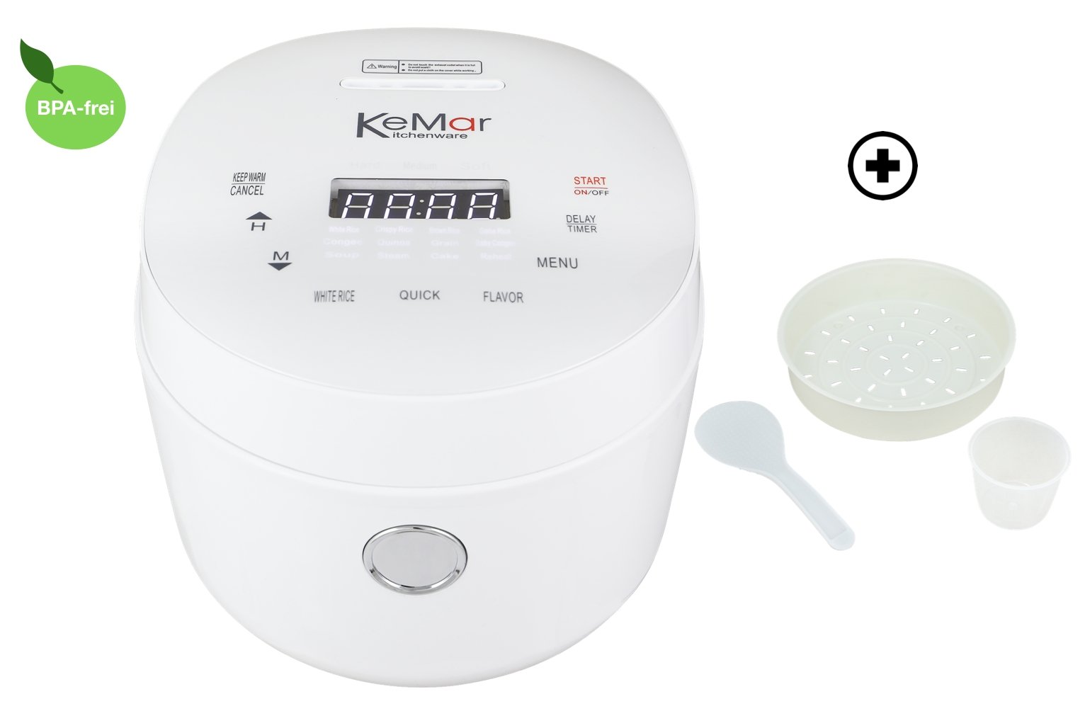 KRC-190 Reiskocher | Multikocher | 12 Programme | Touch Display | GABA