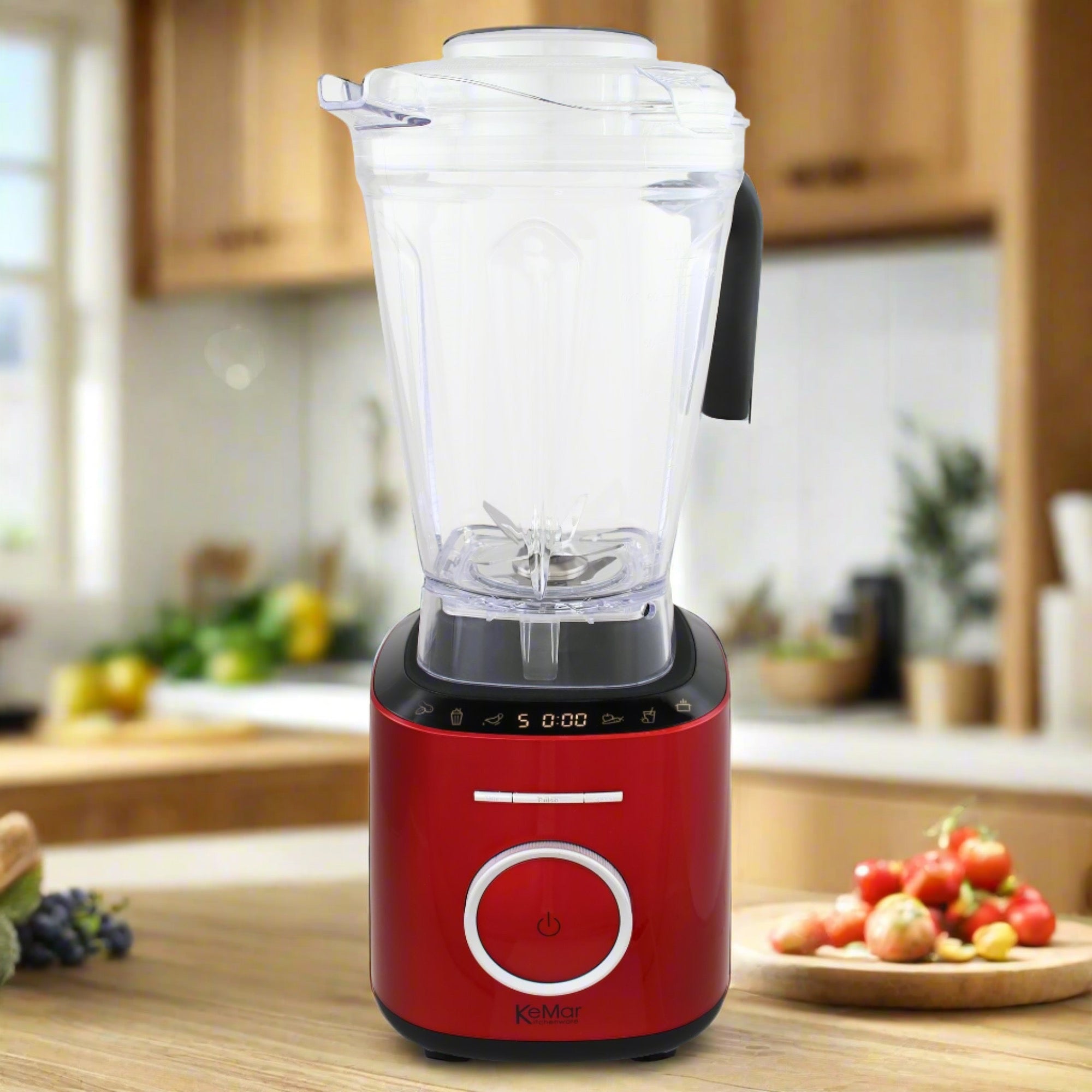 KeMar KSB-300 Hochleistungsmixer – 1.500 Watt Standmixer mit 2L BPA-freiem Tritan-Behälter & Touch-Display