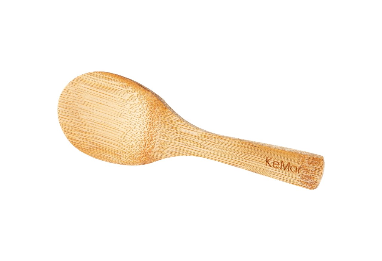 Löffel | Reislöffel aus Bambus 19 cm nicht lackiert naturbelassen