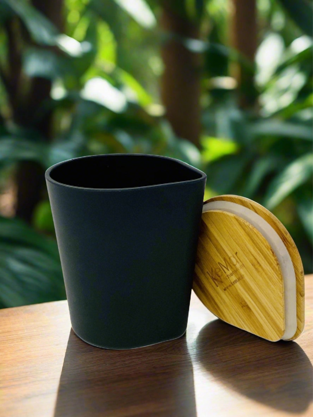 Behälter | Vase mit Bambus Deckel
