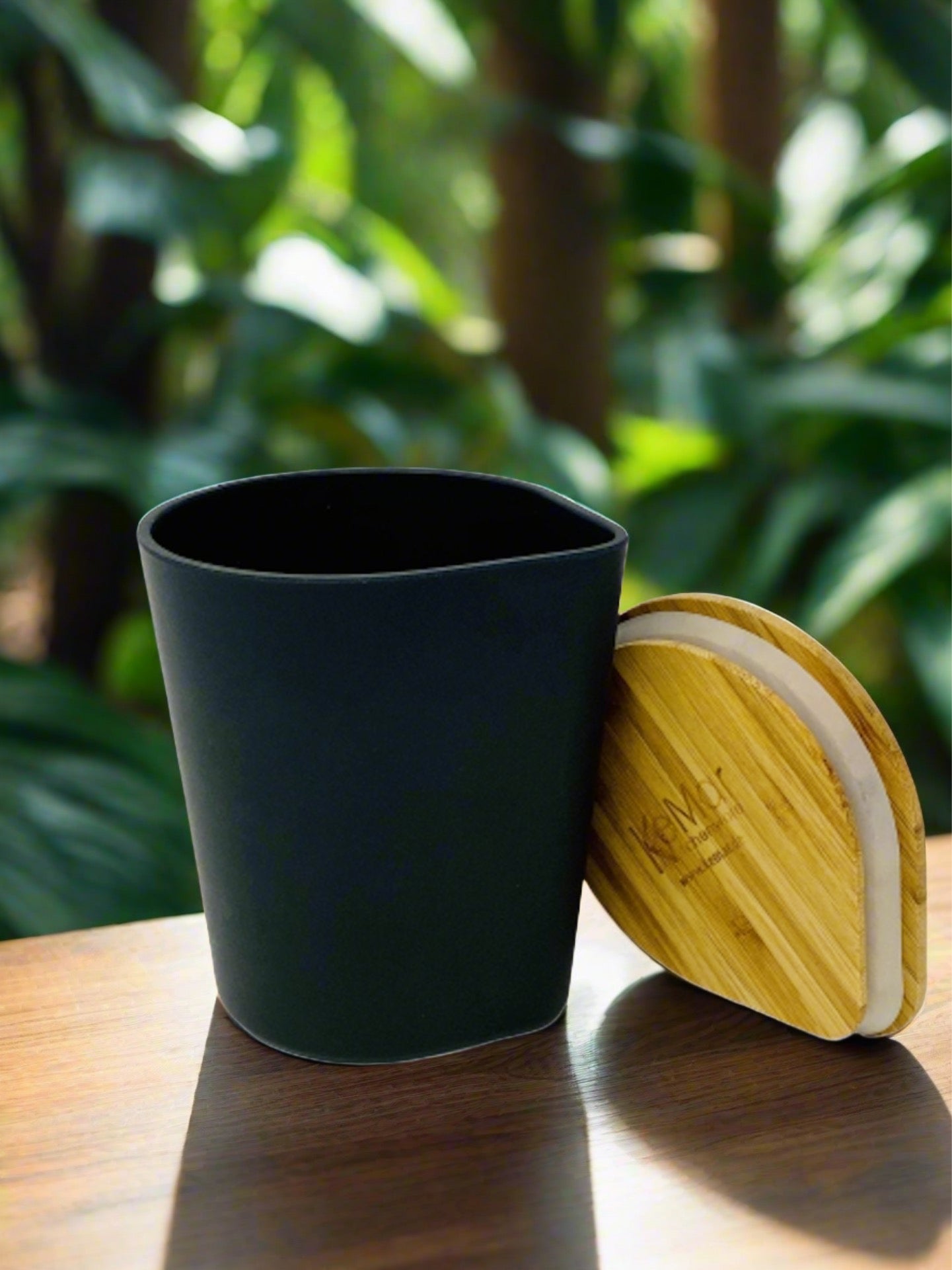 Behälter | Vase mit Bambus Deckel